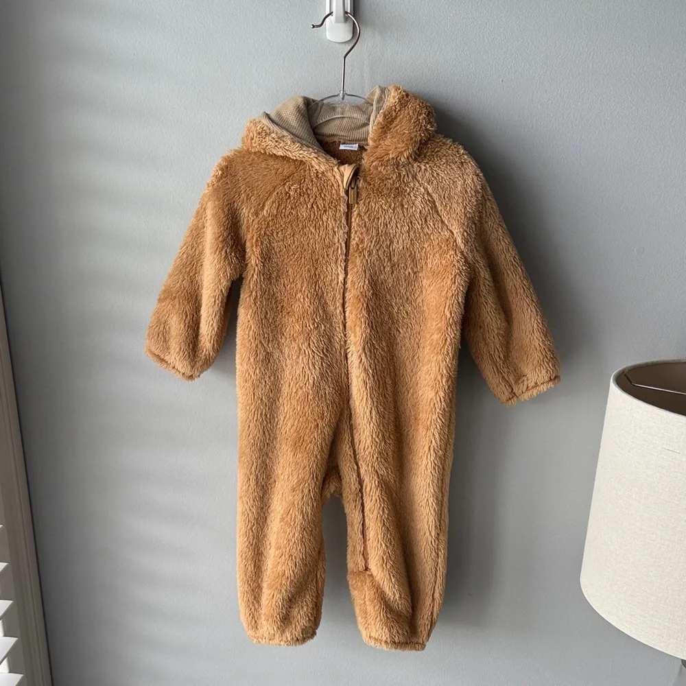 Old‎ Navy Fleece Reindeer Infant Bunting Snowsuit